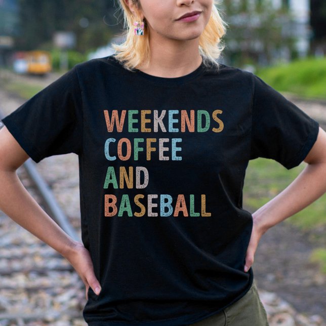 Weekends Coffee and Baseball Mum T-Shirt (Creator Uploaded)