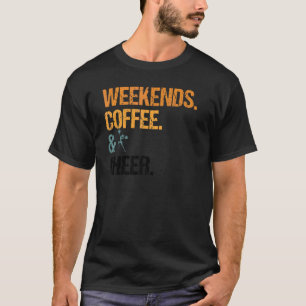Weekends Coffee And Cheer Mum Cheerleading Mother T-Shirt