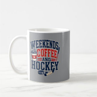 Weekends Coffee And Hockey Funny Hockey Lover Mug