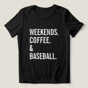 Weekends Coffee Baseball Sports Lover Tri-Blend Shirt