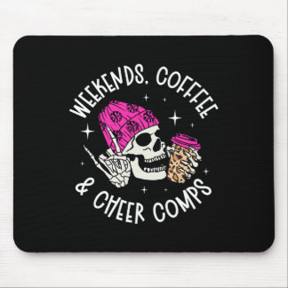 Weekends Coffee Cheer Mom Of A Cheerleader Mother  Mouse Mat