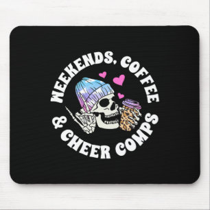 Weekends Coffee Cheer Mum Of A Cheerleader Mother  Mouse Mat