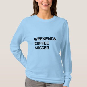 Weekends Coffee & Soccer Comfort Colours T-Shirt