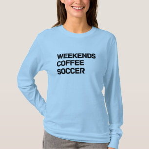 Weekends Coffee & Soccer Comfort Colours T-Shirt 