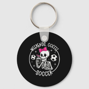 Weekends Coffee Soccer Mom Of A Soccer Player Mama Key Ring