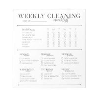 Weekly Cleaning Checklist (Shabbos Version)