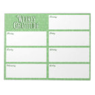 Weekly Gratitude Sheets Notepad 