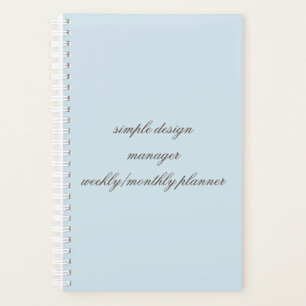 weekly/monthly planner