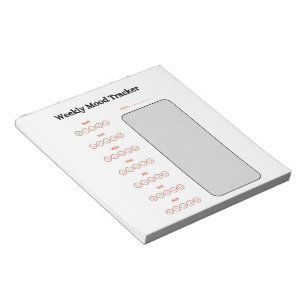 Weekly Mood Tracker  Notepad