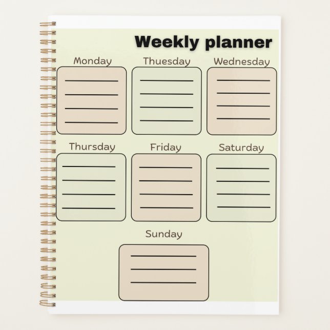 weekly planner (Front)