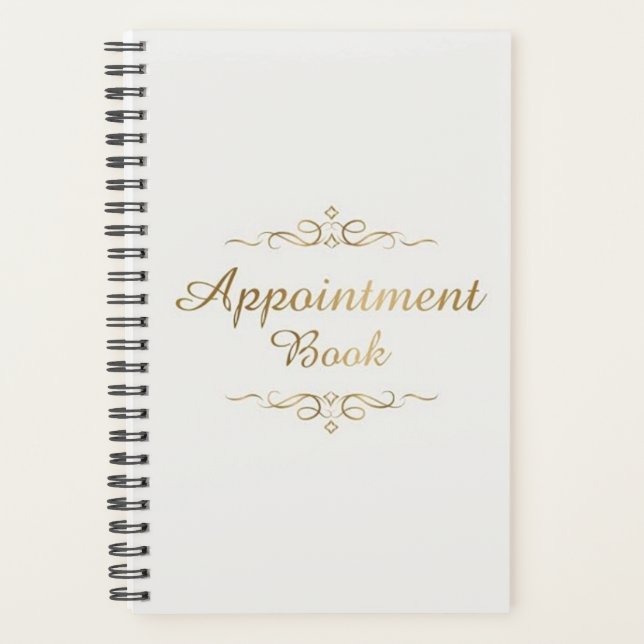 Weekly Planner Appointment Book Salon Day Planner (Front)