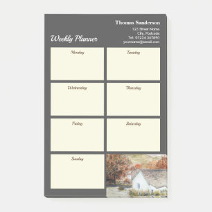 Weekly Planner Autumn Buttermere Village England Post-it Notes