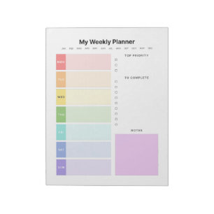 Weekly Planner Notepad