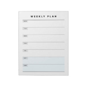 Weekly Planner Notepad