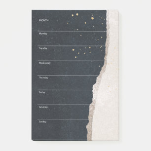 Weekly Planner Organiser To Do List Modern Post-it Notes