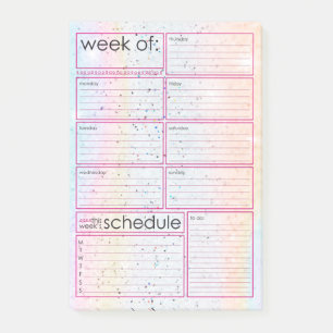 weekly planner Post-it® Notes