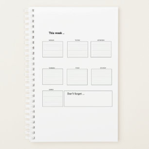 Weekly planner Printable to do list