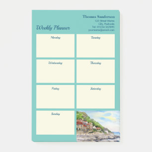 Weekly Planner Runswick Bay Yorkshire England Post-it Notes