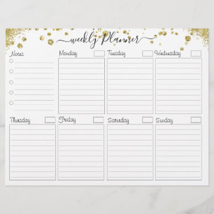Weekly Planner To Do Card