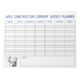 Weekly Planner with Title to Personalise. Notepad