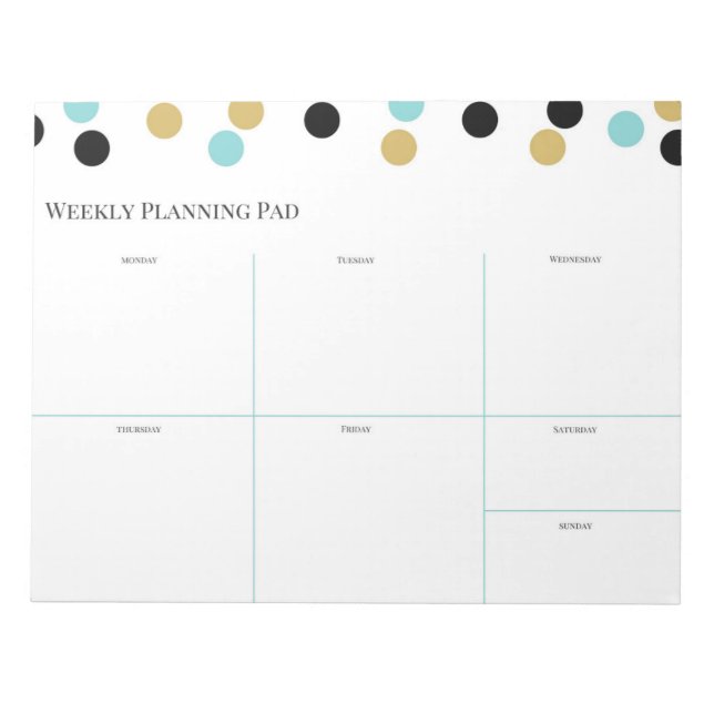 Weekly Planning Pad (Front)