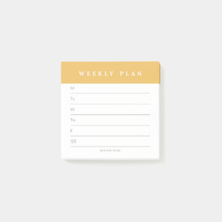 Weekly Planning Sticky Note