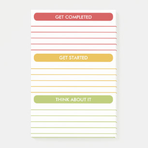 Weekly Schedule Daily Planner Organizer Modern Post-it Notes