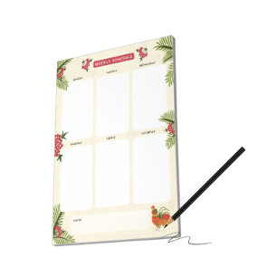 Weekly schedule  notepad