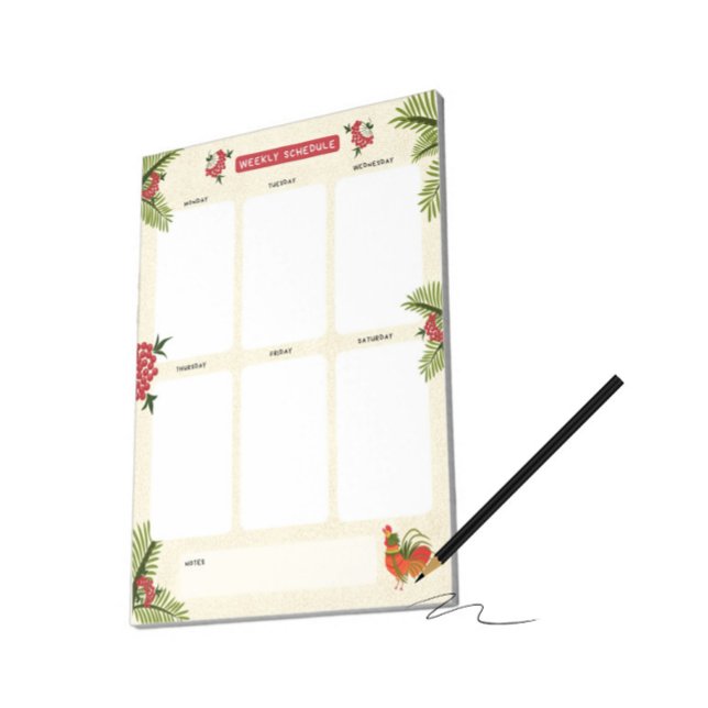 Weekly schedule  notepad (Creator Uploaded)