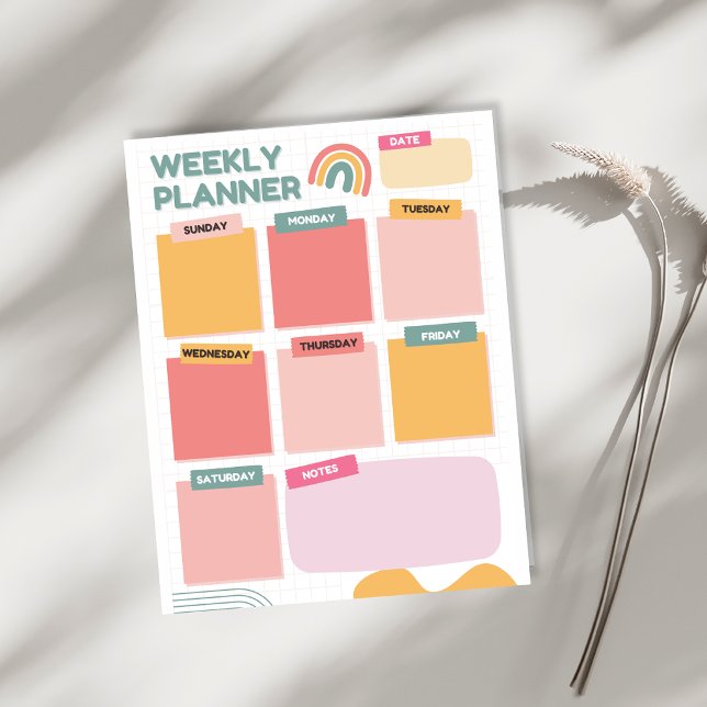 weekly to do list Minimalist Planner Organiser  Notepad (Creator Uploaded)