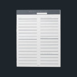 Weekly To Do List Navy Notepad<br><div class="desc">Organise your week.</div>