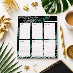 Weekly To Do List Notepad Tropical Planner