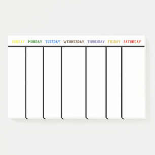 Weekly To-Do List Post-it Notes