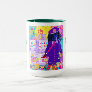 Weenie Dog Paints Reusrrection Lamb Coffee Mug