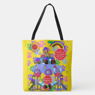Weenie Dog Playground Tote Bag