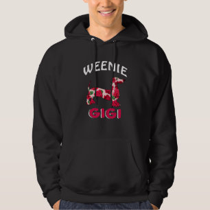 Weenie Gigi Floral Dachshund Dog Owner  Mother's D Hoodie