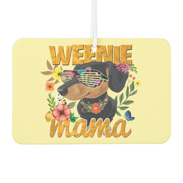 WEENIE MAMA  CAR AIR FRESHENER (Front)
