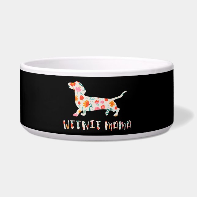 Weenie Mama Dachshund floral (Front)