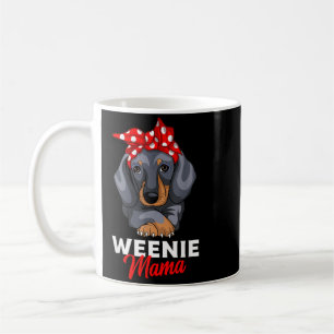 Weenie Mama Funny Dachshund Lover Weiner Dog Gift Coffee Mug