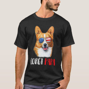 Weenie Papa Corgi Dad Dog Corgi T-Shirt