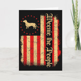 Weenie The People 4th Of July American Usa Flag Da Card