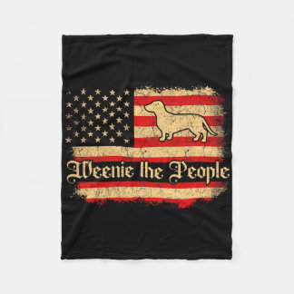 Weenie The People 4th Of July American Usa Flag Da Fleece Blanket