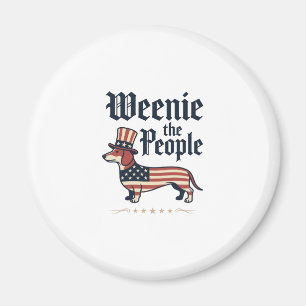 Weenie the People Patriotic Dachshund T-Shirt_1 Magnet