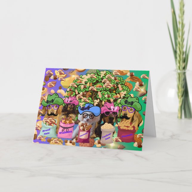 Weenies Are Nuts Greeting Card (Front)