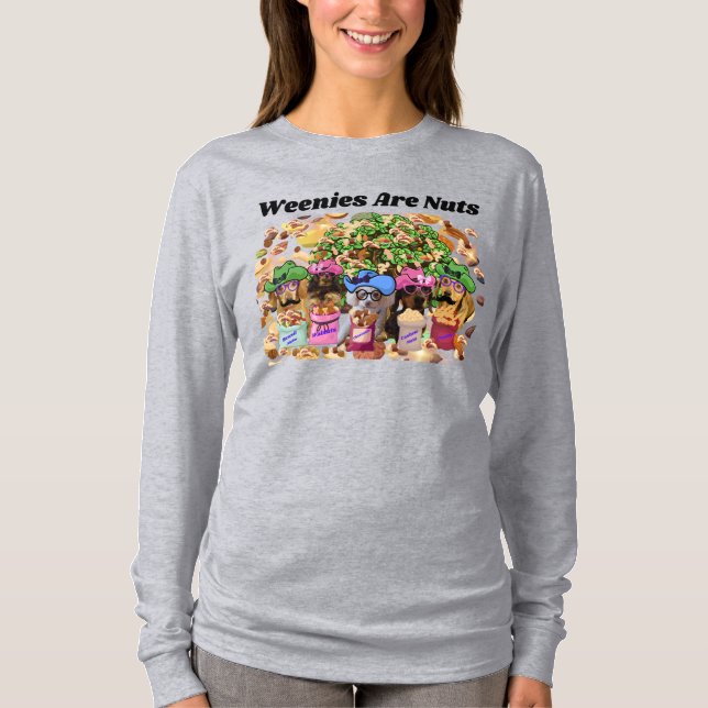 Weenies Are Nuts Ladies' T-Shirt (Front)