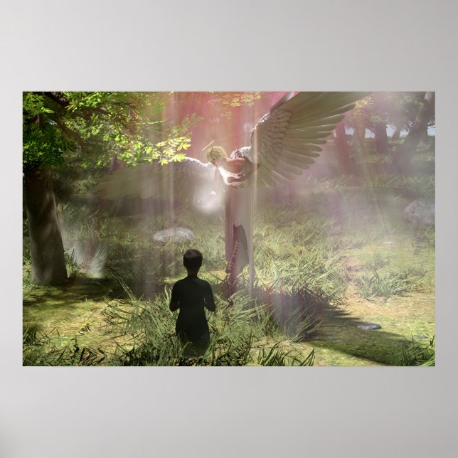 Weeping Angel Daz Studio Digital Art Poster (Front)