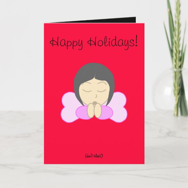 Weeping Angel Inspired Holiday Card (Front)