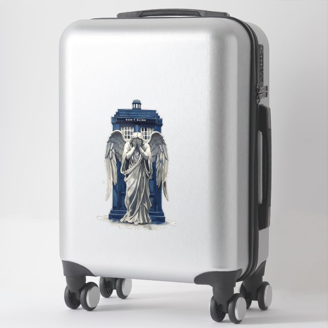 Weeping Angel with Blue Police Box 1 (Suitcase)