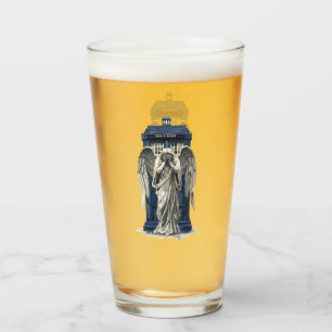 Weeping Angel with Blue Police Box 1 Glass
