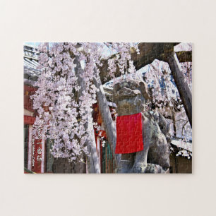 Weeping cherry tree ("Nara Ichiban-Zakura") Jigsaw Puzzle